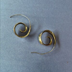 Sterling Silver Spiral Hoop Earrings